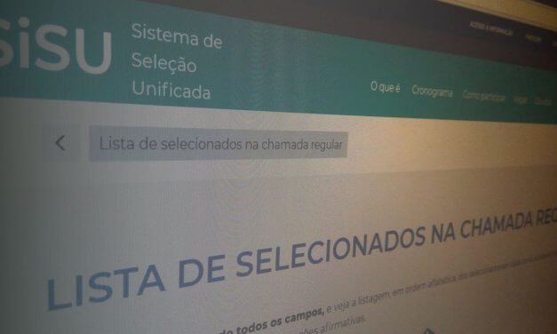 Sisu: terminam hoje os prazos para matrículas na primeira convocação