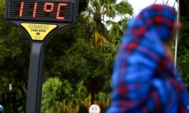 Inmet emite alerta de risco à saúde por conta de frio intenso