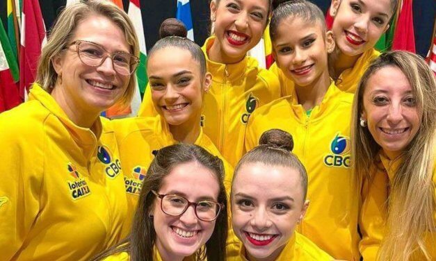 Fim de semana tem pódio histórico para o Brasil na ginástica rítmica