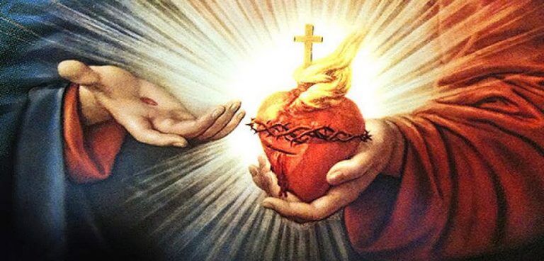 Coração de Jesus, cheio de amor e bondade