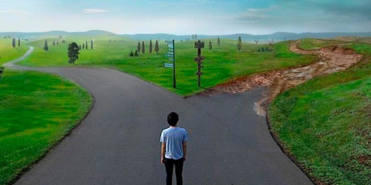 Jovem escolha o seu caminho